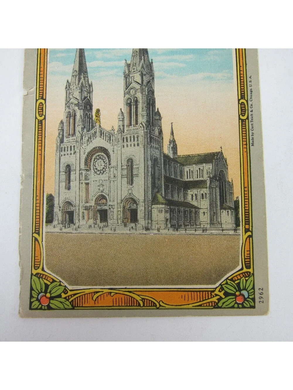 Sainte Ste. Anne De Beaupre New Basilica Quebec Canada Art Print Card Curt Teich
